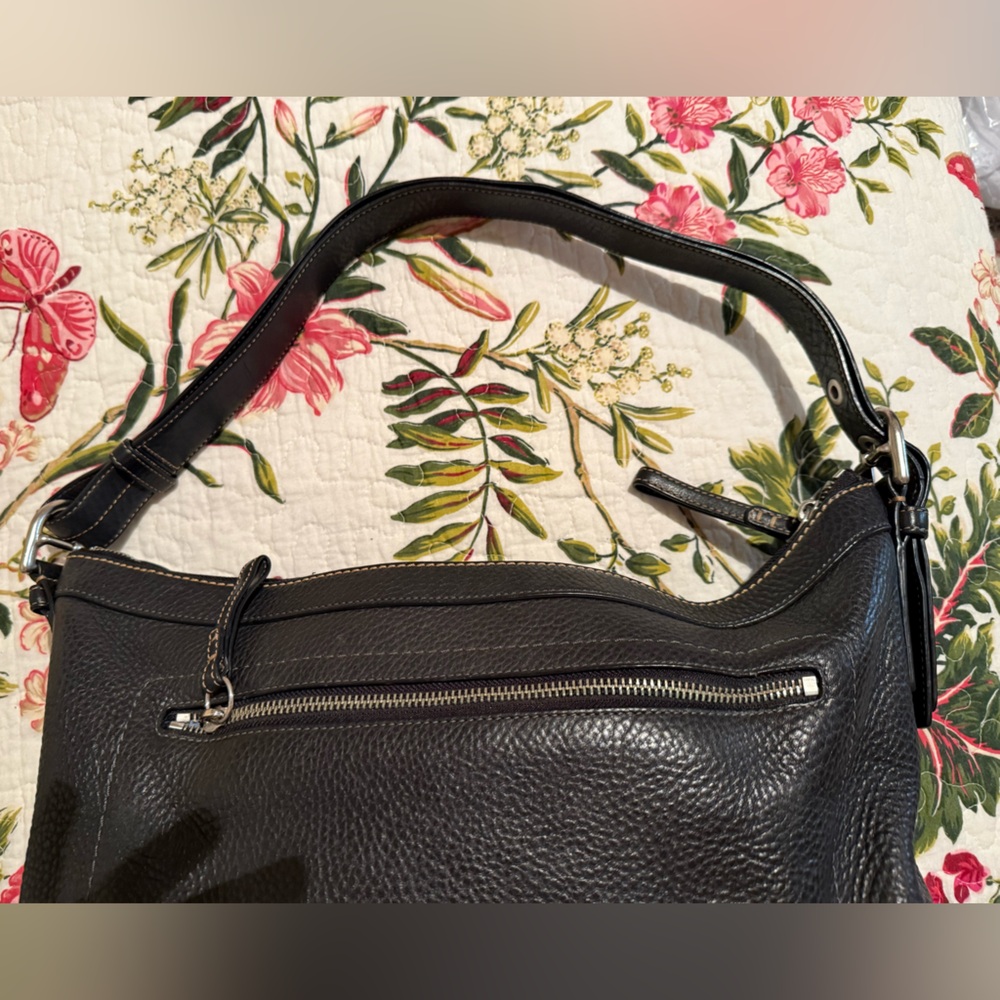 Coach Bleecker Felicia Pebble Black Leather Handbag F0882-F12323 EUC - Picture 5 of 12